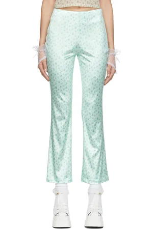 Petra Collins SSENSE Exclusive Green Petra Bell Trousers