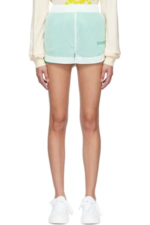 Ganni SSENSE Exclusive White Recycled Nylon Shorts