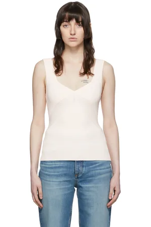 RAG&BONE Off-White Viscose Tank Top