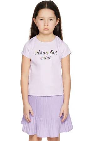 Anna Sui Kids Purple Printed T-Shirt