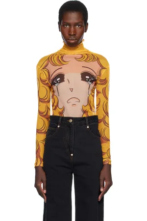 pushBUTTON Crying Girl Mesh Turtleneck