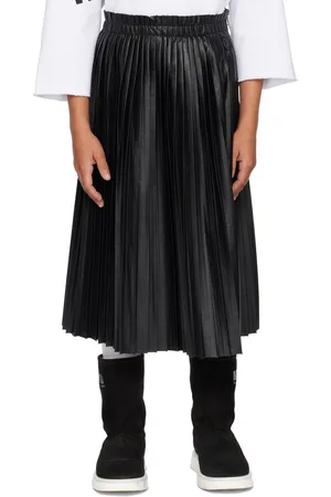Maison Margiela Kids Black Pleated Skirt