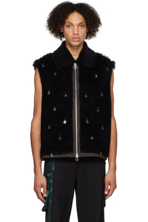 Feng Chen Wang Embellished Faux-Fur Vest
