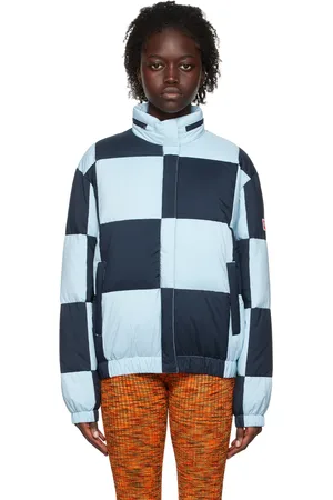 Kenzo Blue Paris Check Down Puffer Jacket