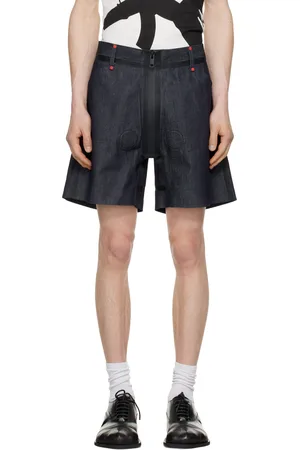 WALTER VAN BEIRENDONCK Navy G-Star Edition Basic Denim Shorts