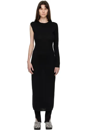 Totême Black Wrap Maxi Dress