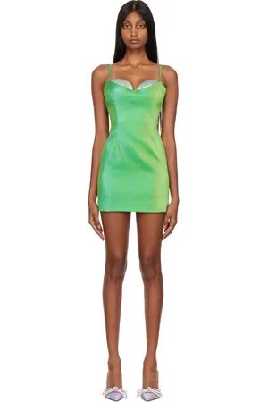 AREA Crystal Cup Minidress