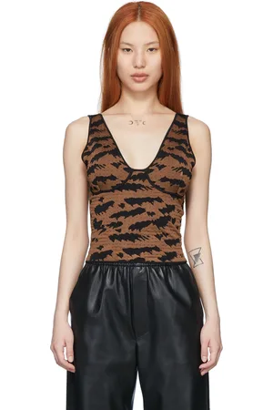 Nanushka Brown Belle Tank Top