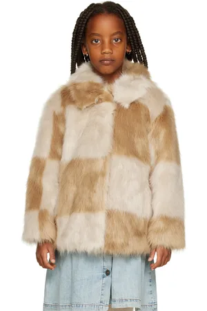 Stand Studio Kids Beige Nani Faux-Fur Jacket