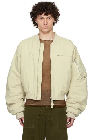 Entire Studios Beige A-4 Bomber Jacket