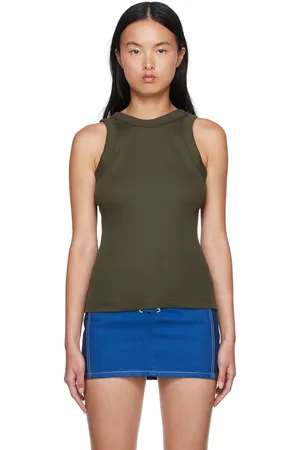 DION LEE Green Organic Cotton Tank Top
