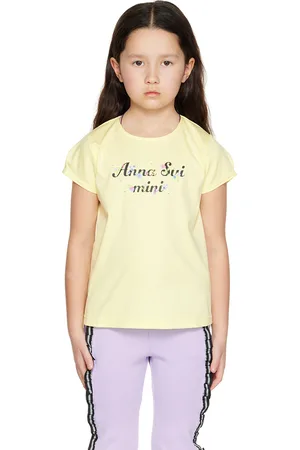 Anna Sui Kids Yellow Printed T-Shirt