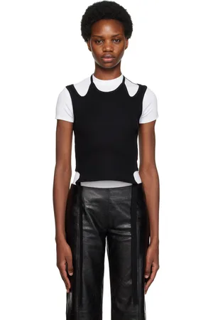 DION LEE Halter Tie Tank Top