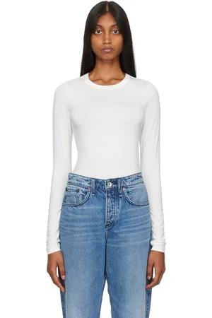 RAG&BONE White Luca Long Sleeve T-Shirt
