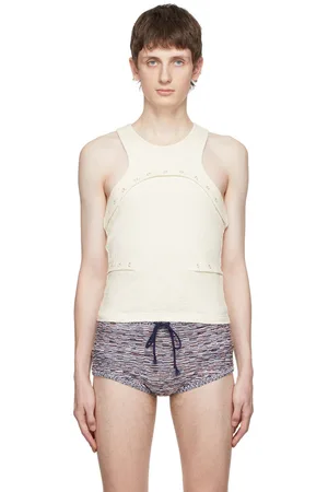 ECKHAUS LATTA Off-White Undone Tank Top