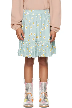 Stella McCartney Kids Blue Daisy Print Skirt