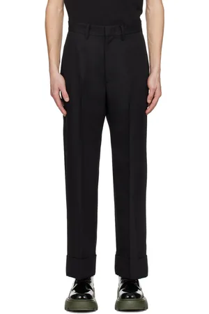 ATTACHMENT Black Cuffed Trousers