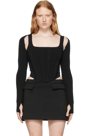 DION LEE Viscose Tank Top & Cardigan Set