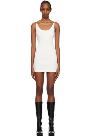 DION LEE SSENSE Exclusive White Double Wire Minidress
