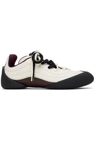 Alexander McQueen Off-White & Burgundy Flexion Sneakers