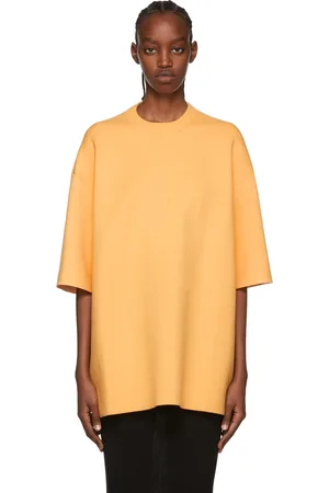 Peter Do Orange Viscose T-Shirt