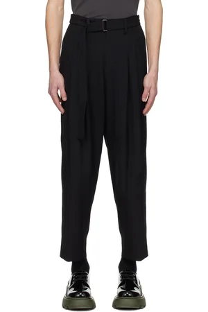 ATTACHMENT Black Tapered Trousers
