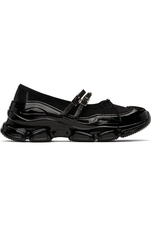 Simone Rocha Black Mesh Tracker Ballerina Flats