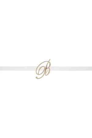 MISS BLUMARINE Kids White Cintura Belt