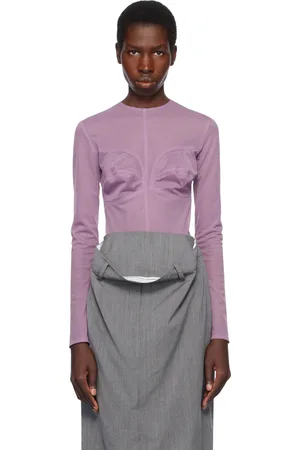 pushBUTTON Purple Dummy Shaped Mesh Top