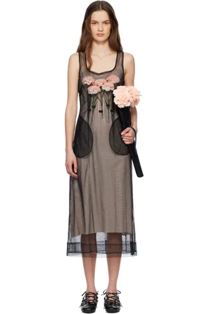 Simone Rocha Carnation Dart Midi Dress