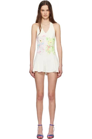 yuhan wang Bears Print Minidress