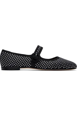 Repetto Black Georgia Square-Toe Mary Jane Ballerina Flats