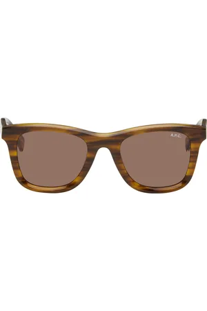 A.P.C. Brown & Beige John Sunglasses