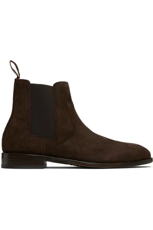Paul Smith Brown Suede Lawson Chelsea Boots