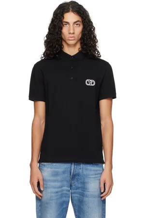 VALENTINO Black VLogo Polo