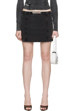Diesel Black O-Allegra-Mini Miniskirt
