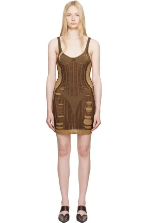 Diesel Brown M-Calimera-Short Minidress
