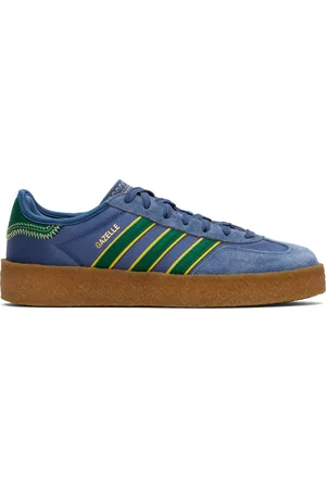 adidas Navy & Green Edison Chen Edition CLOT Gazelle Sneakers