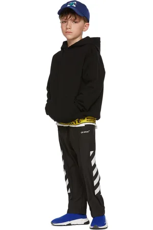 OFF-WHITE Kids Black Marker Hoodie