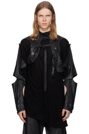 JULIUS Ekso Shell Leather Jacket