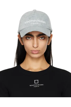 WOOYOUNGMI Blue Embroidered Denim Cap