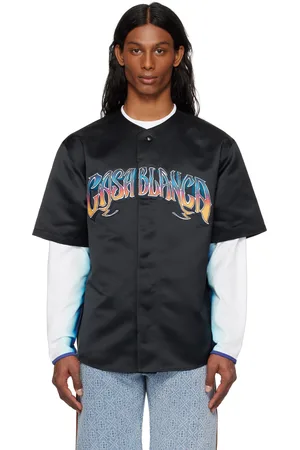 Casablanca Gothic Short Sleeve Baseball Shirt