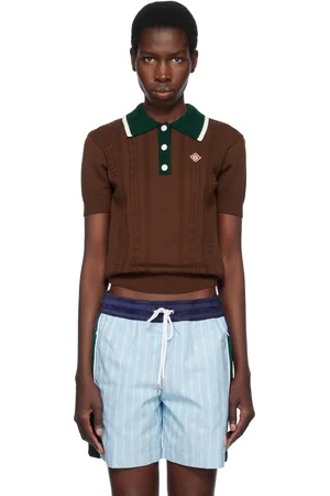 Casablanca Cable Knit Polo