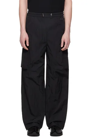 WOOYOUNGMI Black Nylon Track Pants