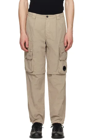 C.P. Company Beige Flatt Nylon Cargo Pants