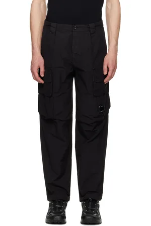 C.P. Company Black Flatt Nylon Cargo Pants