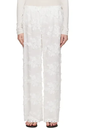 THE GARMENT White Jewell Straight Trousers