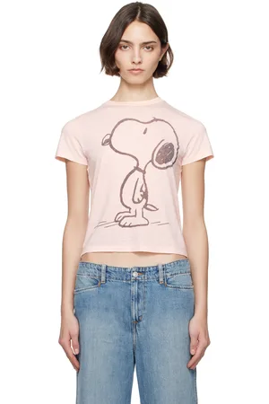 RE/DONE Pink Classic Snoopy T-shirt