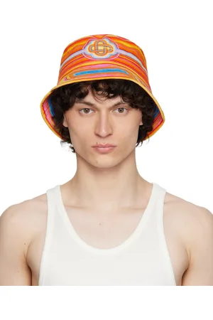 Casablanca Multicolor Low Rider Printed Denim Bucket Hat