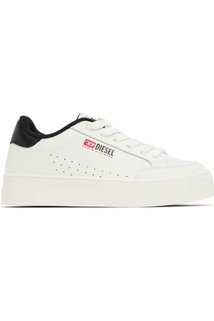 Diesel Kids White & Black S-Vaneela Vtg Sneakers